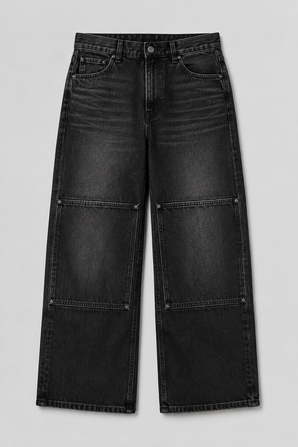 [SAMPLE] FADED DOUBLE KNEE DENIM